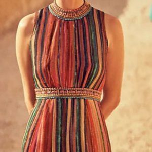 NEW  Anthropologie Artista Maxi Dress M Boho